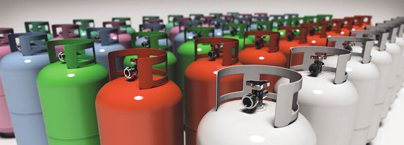 Hundreds of Low GWP Refrigerant Tanks